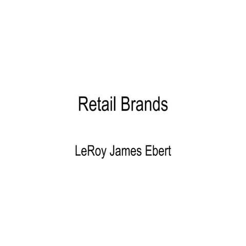 Retail Brands