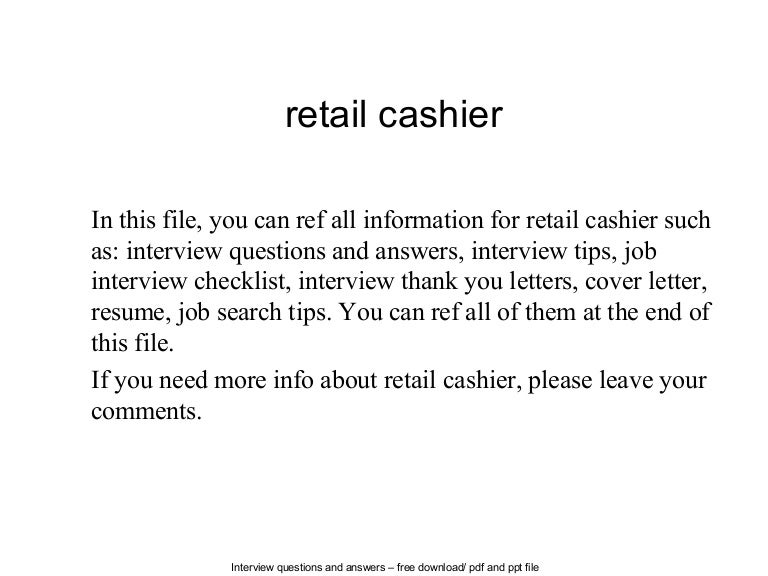 retail job interview tips