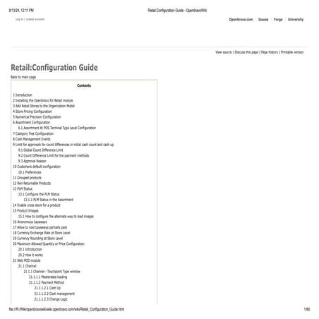 Retail web pos user guide openbravo | PDF