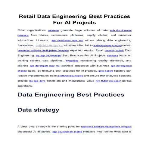 Retail Data Engineering Best Practices For AI Projects.pptx