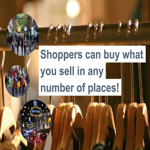 Shoppers can buy what you sell in any number of places!