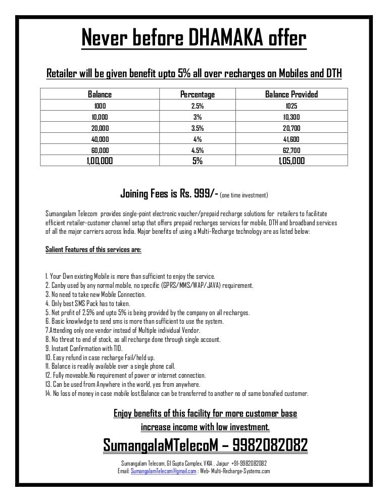 Retailer and Distributors Margins Slaps