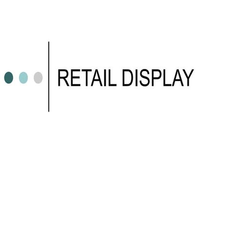 Retail floor & display management retail displays