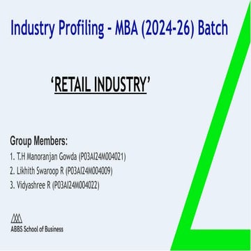 Retail_Industry the complete study on the industry