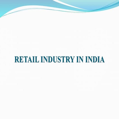 Retail industry in India