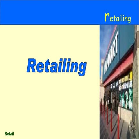 Retailing