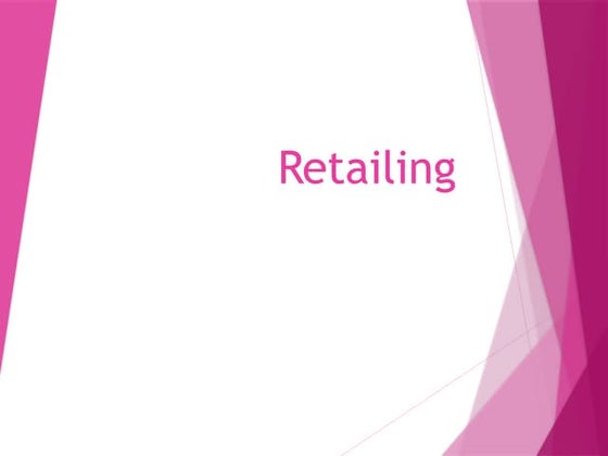Introduction to Retailing management.pptx