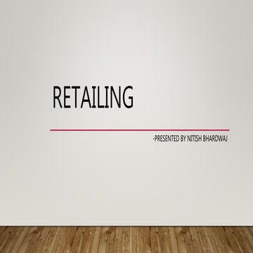 Retailing 