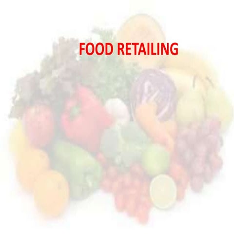 Retailing of food in india