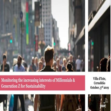 Monitoring the increasing interests of Millenials and Generation Z for sustainability
