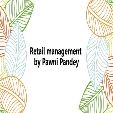 Retail management video for bcom and bba students