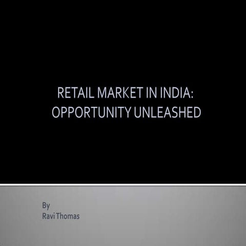 Retail Market Segment India
