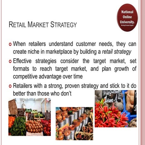 Retail market strategies