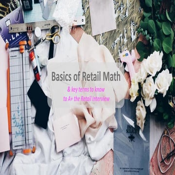 Basics of Retail Math + Retail Interview