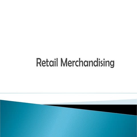 Retail merchandising