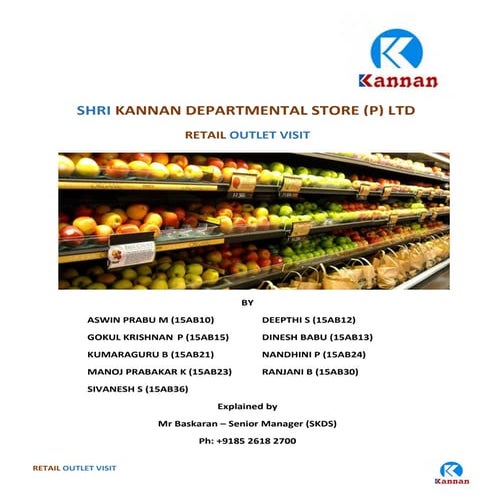 Kannan Departmental Store-retail visit