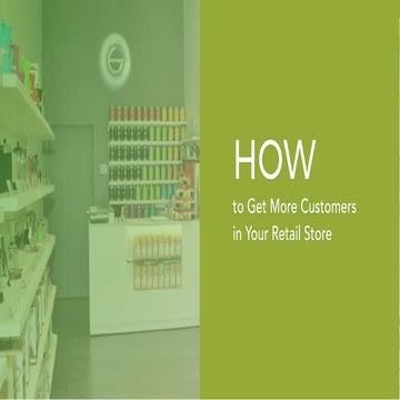 5 Easy Steps to Get More Customers in Your Retail Store
