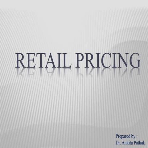 Retail pricing