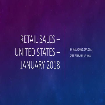 Retail Sales – United States – January 2018