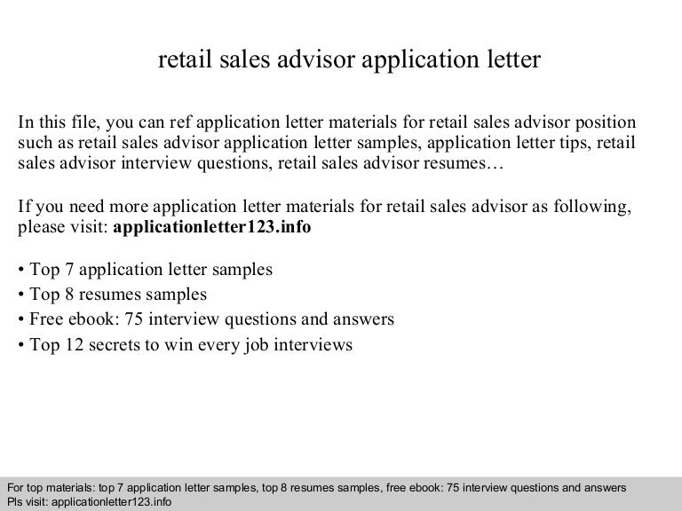 sales advisor interview questions