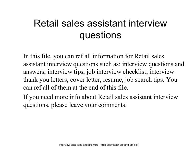 retail job interview tips