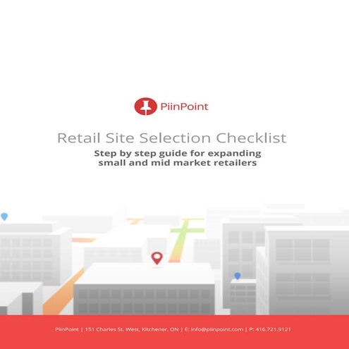 Retail site selection checklist 