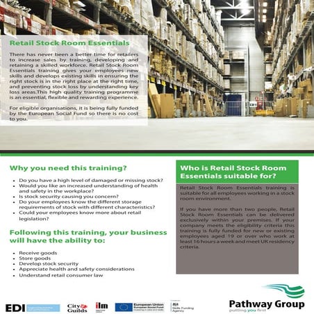 Retail Stock Room Essentials Training Course 