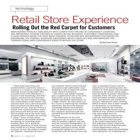 Retail store experience : Images Retail Jan 2013