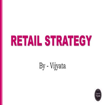 Retail strategy