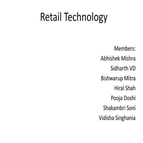 Retail Technology Trends.