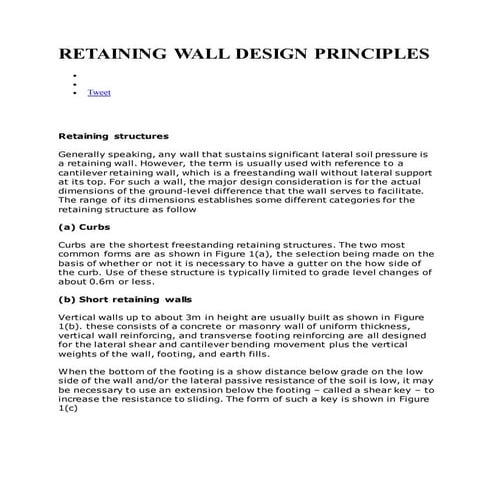 Retaing wall