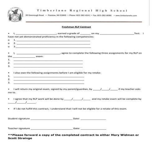 Retake contract update 14 15