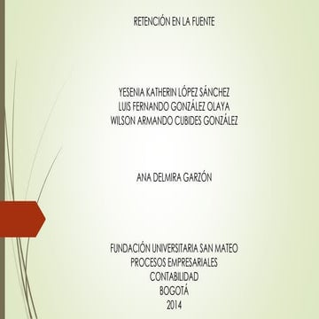 Retención en la fuente