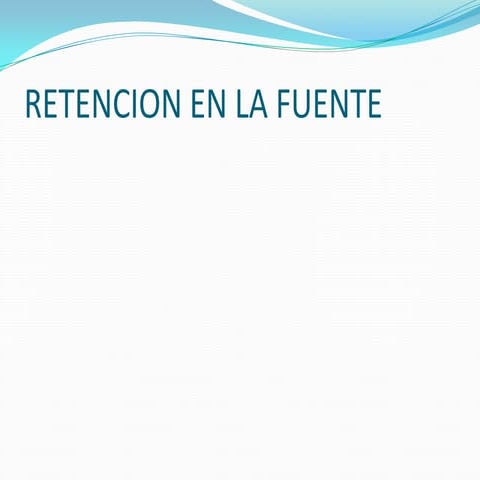 Retencion en la fuente pre