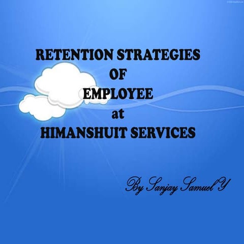 Retension strategies of employee