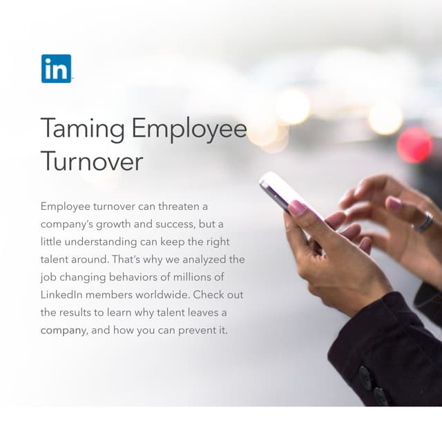 Taming Employee Turnover | INFOGRAPHIC
