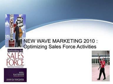 Rethingking Sales Force In 2010