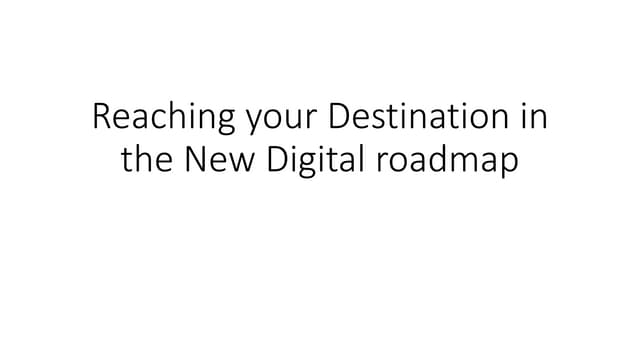 Technology & Digital thinking form CIO forum submit 2019