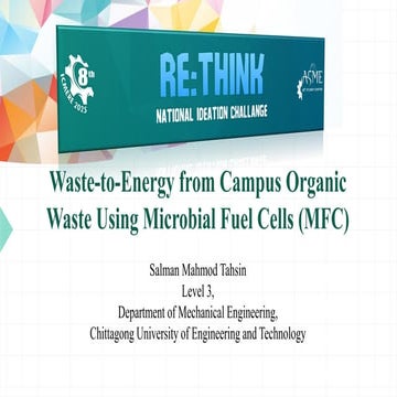 MFC-Based Campus  Energy Loop. Re-think.