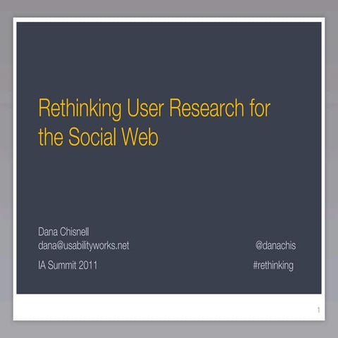 Rethinking user research for social design