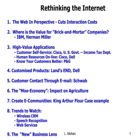 Rethinking The Net