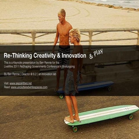 Rethinking creativity & innovation (for LiveWire)