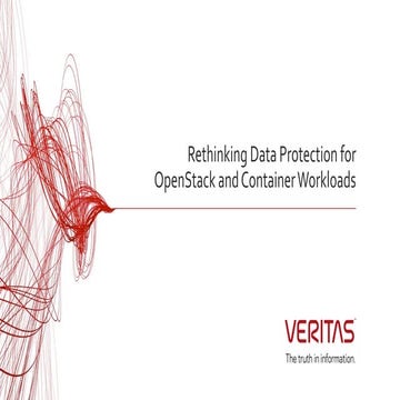 Rethinking data protection for open stack and container workloads