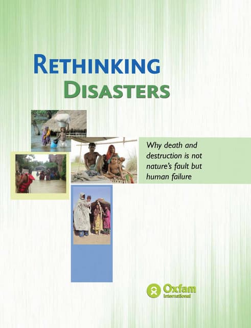 Rethinking Disaster Oxfam