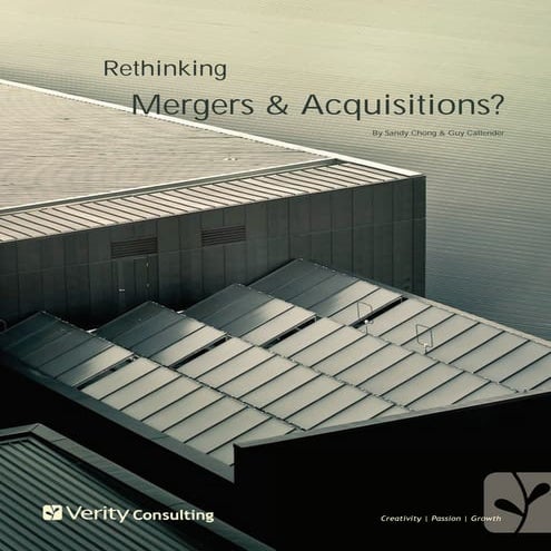 Rethinking M&A