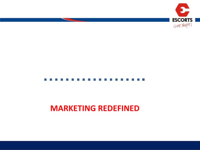 Rethinking marketing