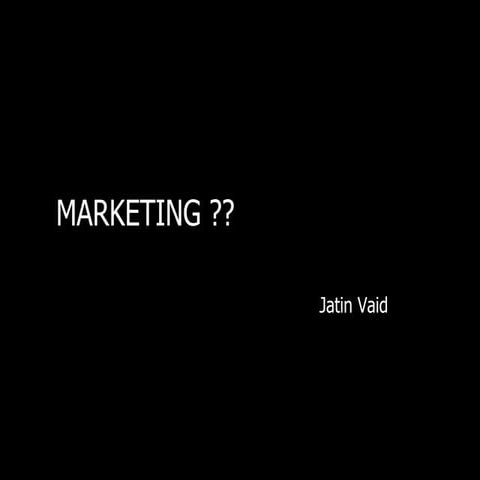 Rethinking marketing