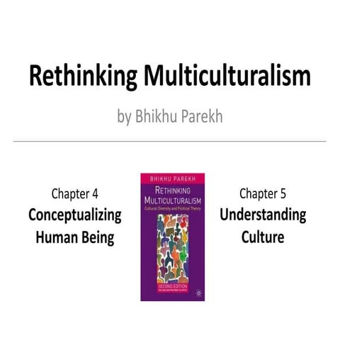 Rethinking multiculturalism presentation. Study presentation at HiOA, 11/2012