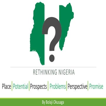 Rethinking nigeria