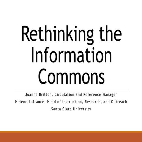Rethinking the information common 